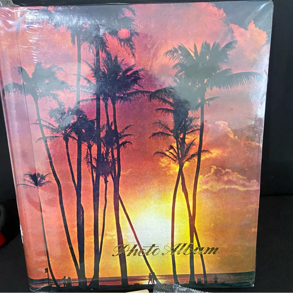 Sunset Palm Tree Photo Album